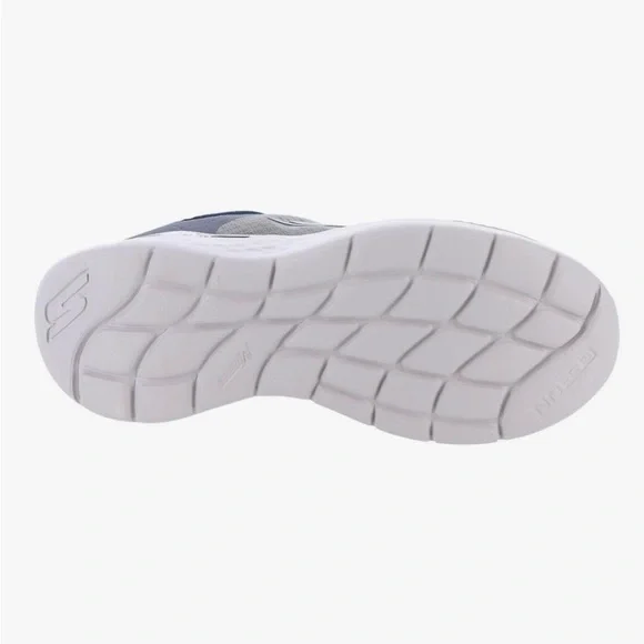 Skechers Gray and Blue Athletic Sneakers - Picture 3 of 10